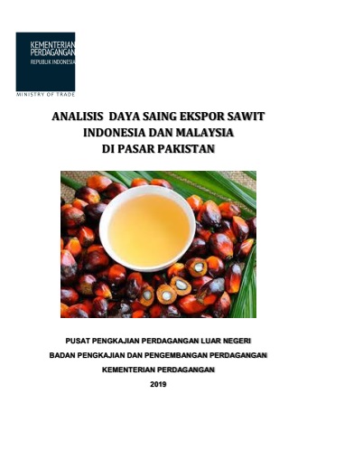 Cover Analisis Daya Saing Ekspor Sawit Indonesia Dan Malaysia Di Pasar Pakistan