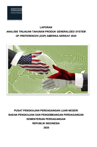 Cover Analisis Tinjauan Tahunan Produk Generalized System of Preferences (GSP) Amerika Serikat 2020