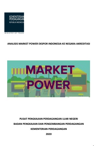 Cover Analisis Market Power Produk Ekspor Indonesia Ke Negara Akreditasi