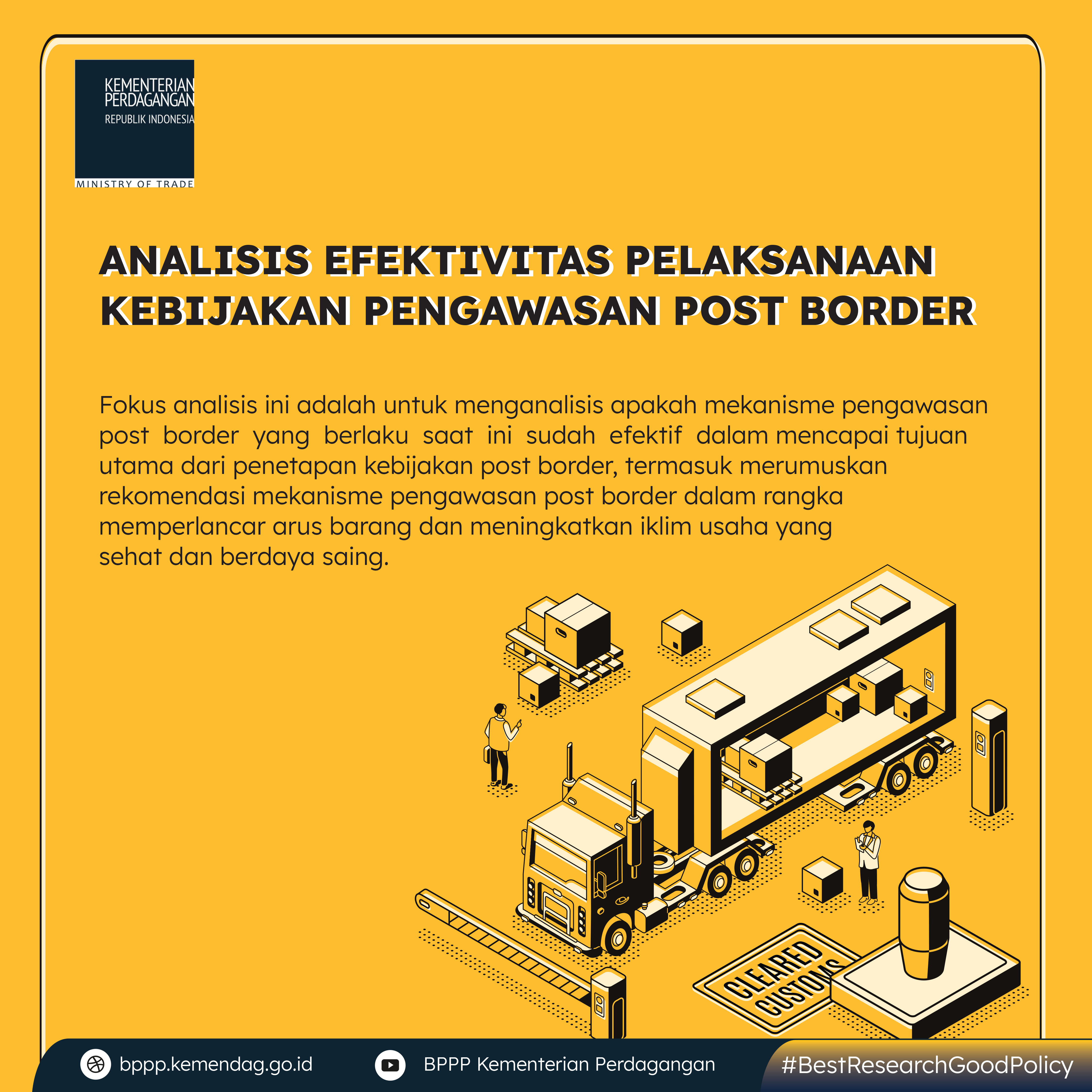 Cover Analisis Efektivitas Pelaksanaan Kebijakan Pengawasan Post Border