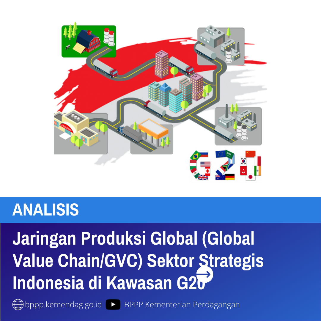 Cover Analisis Jaringan Produksi Global (Global Value Chain/GVC) Sektor Strategis Indonesia di Kawasan G20