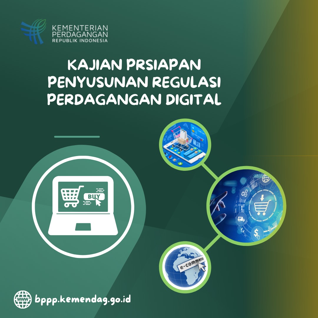 Cover Kajian Persiapan Penyusunan Regulasi Perdagangan Digital 