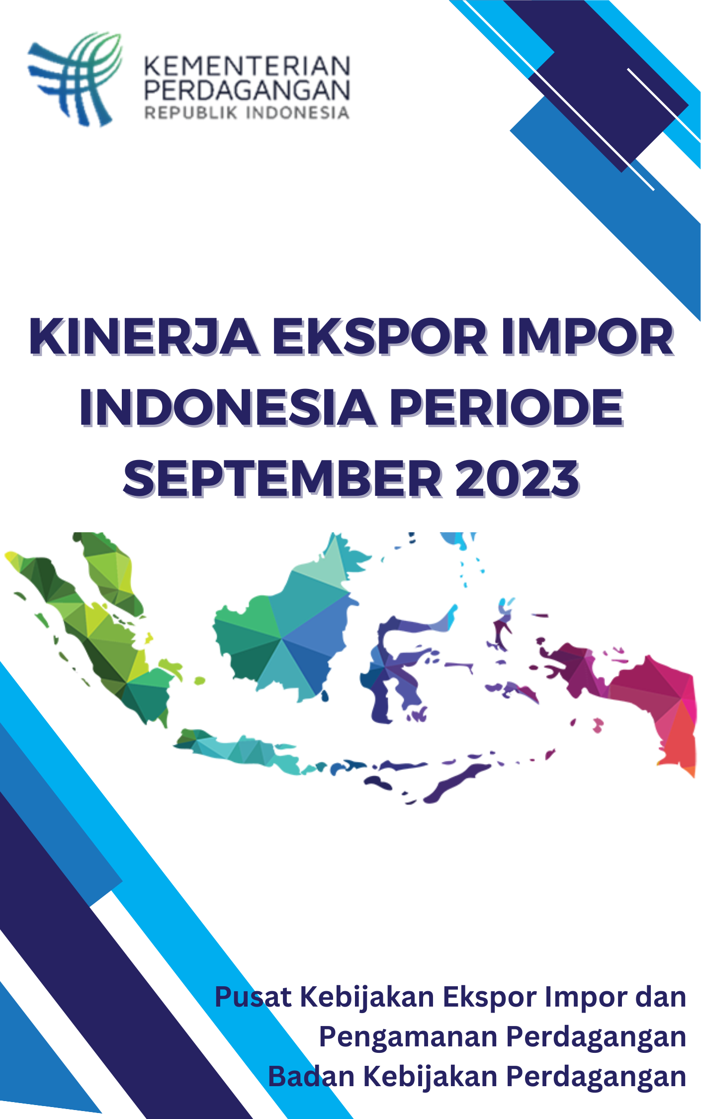 Cover Kinerja Ekspor Impor Indonesia Periode September 2023